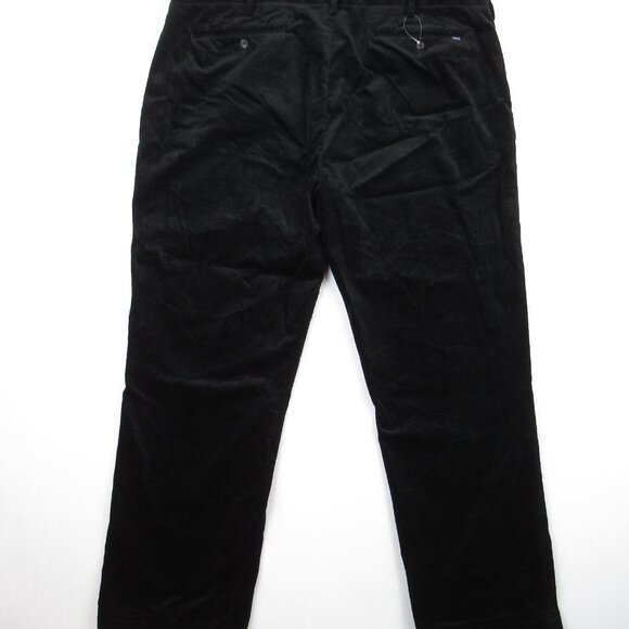 Polo Ralph Lauren Corduroy Pants Men's Size 40 x 32 Black Flat Front Classic Fit - Picture 4 of 13